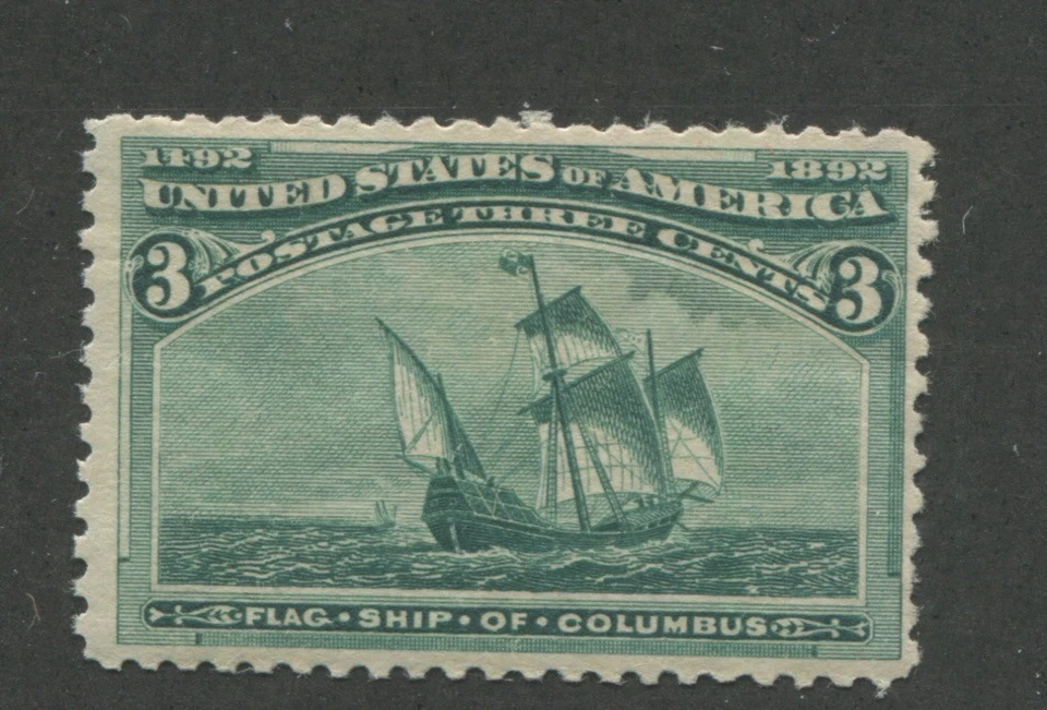 1893 US Stamp #232 3c Mint Never Hinged F/VF Catalogue Value $130 - Image 1 of 1