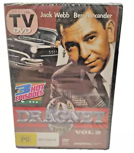 DRAGNET DVD VOL 2 JACK WEBB CLASSIC TV Series drama Rare - New Sealed Fast Post - Picture 1 of 2