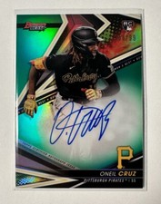 2022 Oneil Cruz RC Bowman's Best  Green Refractor SP 🔥/99 Rookie Auto Pirates
