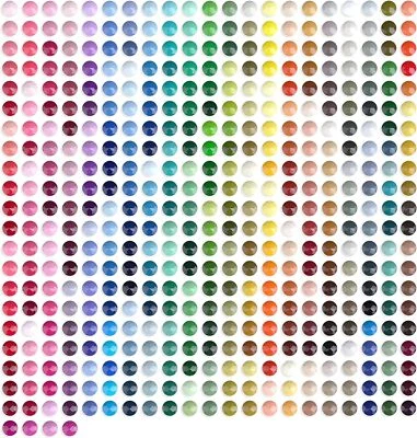 ARTDOT 5D Diamond Painting Zubehör Runder Steine, 445 Farben 89000 Stück Daiment