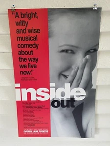 "Inside Out"  1994 Cherry Lane WINDOW CARD Poster 14" X 22" Comedy Off-Broadway - Picture 1 of 4