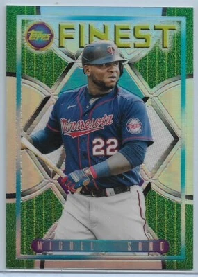 2022 Topps Finest Flashbacks Miguel Sano #134 Refractor Minnesota Twins PR: ~71 - Image 1 of 2