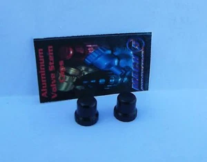 Juego de tapas de vástago de válvula de aluminio NEGRO liso RD350 GS1000 XR1200 V65 GL1100 Madura - Imagen 1 de 2