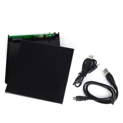 USB Slim External Case Enclosure For 12.7mm SATA CD DVD RW Burner Optical Drive - Image 1 of 4