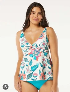 NWT BEACH HOUSE Tankini Top Sz 8 Swim Willow Twist Vineyard Floral Underwire - Picture 1 of 9