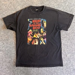 Vintage Night of The Living Dead T-shirt Men’s Large George Romero 90’s Tee Fade - Picture 1 of 8