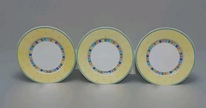 Villeroy & Boch Twist ALEA Limone Dessert Plates 7" Set of 3 Germany Fine China - Picture 1 of 7