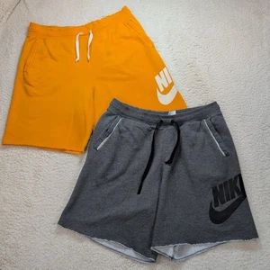 Nike Sportswear Alumni French Terry Sweat Shorts Men’s Large Lot of 2 AR2375 - Picture 1 of 14
