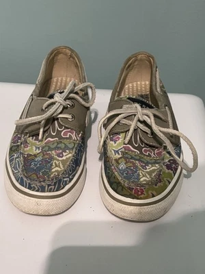 Zapatos de barco Sperry Top-Sider para mujer - talla 6M - estampado floral - usados Foto 1 de 4