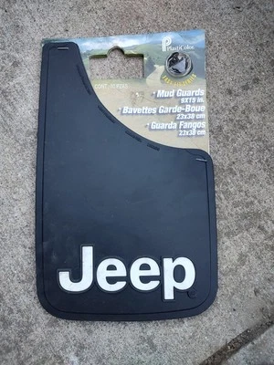 Guardabarros negros de fácil ajuste Plasticolor 000575R01 con logotipo Jeep Mopar LT2 Foto 1 de 4