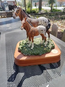 San Francisco Music Box Co National Geographic Appaloosa Horses Born Free Song - Picture 1 of 17