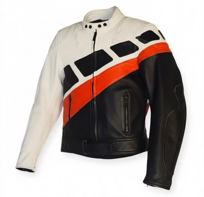 VTG Yamaha Leather Motorcycle Racing Jacket Size 40 Unisex Rare Retro Moto - Image 1 of 4