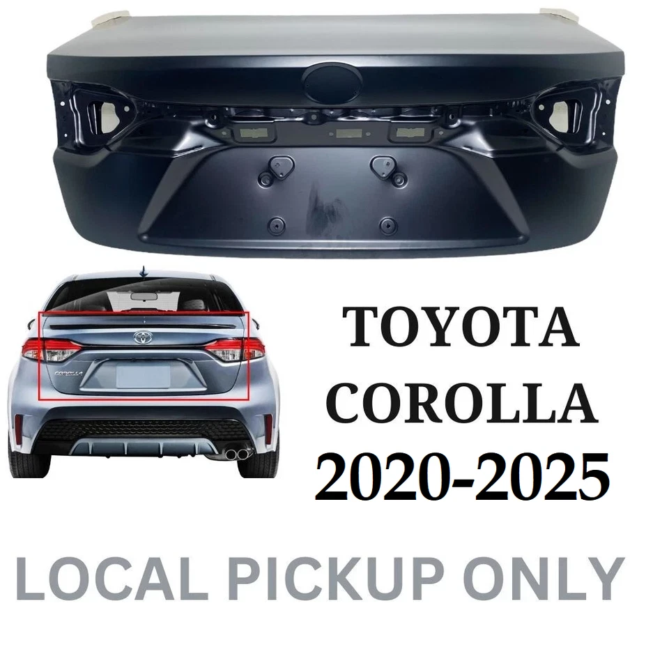New Fits 2020-2025 Toyota Corolla Trunk Deck Lid Panel Rear Local Pickup Foto 1 de 4