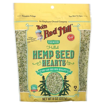 Bob s Red Mill Hulled Hemp Seed Hearts 8 oz 227 g Gluten-Free, Kosher - Image 1 of 2