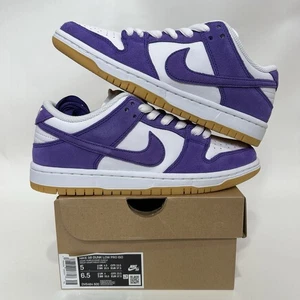 Nike SB Dunk Low Pro ISO Etiqueta Naranja “Goma Púrpura Cancha” DV5464-500 Para hombres 5 - Imagen 1 de 6