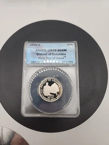 2009-S Washington Quarter District of Columbia ANACS PR70DCAM First Day of Issue - Picture 1 of 2