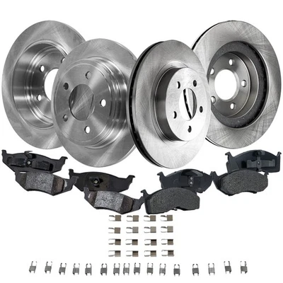 Kit de rotores y pastillas de disco de freno delanteros y traseros para Dodge Intrepid 1998 1999 Foto 1 de 4