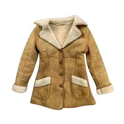 Chaqueta de cuero vintage North Beach para mujer 10 gamuza artesanal Pitiquito Sonora Foto 1 de 4