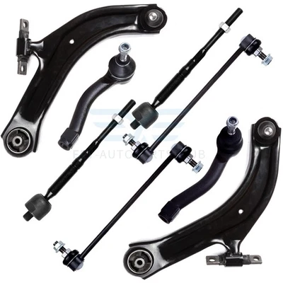 8 件前下控制臂摇杆 领带杆 适用于日产 Sentra 2.0L 2.5L 07-12 — 第 1/4 张图片