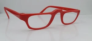 Vintage Reader Red Rectangular Nylon Sunglasses Japan FRAMES ONLY - Picture 1 of 5