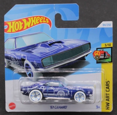 Hot Wheels LB Custom '67 Camaro 84/250 HW Art Cars 3/10 Auto 1:64 2024 - Immagine 1 di 2