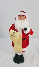 New ListingByers Choice The Carolers Talbots Exclusive Santa With His List 2000