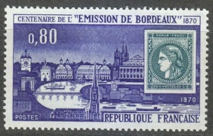 France 1970 MNH Mi 1730 Sc 1290 Centerary of the Bordeaux issue.Stamp on stamp** - Picture 1 of 1
