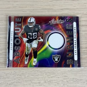 2021 Absolute Josh Jacobs Absolute Burners Patch Las Vegas Raiders