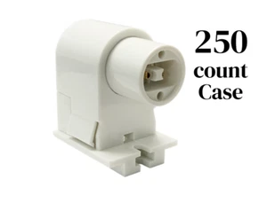 250 bulk White HO/VHO T8 T12 Fluorescent Lampholder light Sockets Plunger 1-811H - Picture 1 of 5