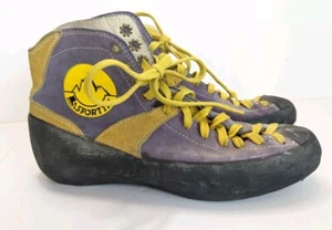 La Sportiva Climbing Shoes High Top Leather Made In Italy Size 40 Womens - Picture 1 of 10
