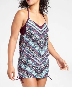 Athleta Wild Bloom Marrakesh Side Scrunch Tankini Top Size 34 B / C - Picture 1 of 3