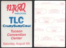 TLC OTTO Cloth Radio Pass From the 1994 Crazy Sexy Cool Tour, Tucson Convention