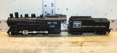 Vintage American Flyer Gilbert 21166 Burlington Route 4-4-0 Steam Locomotive - Image 1 of 4