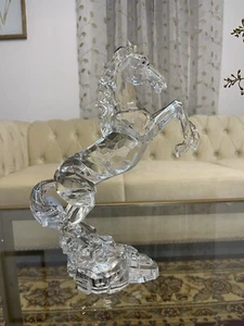 Acrylic Horse Figurine Glass Collection Home decor Statue - Picture 1 of 11