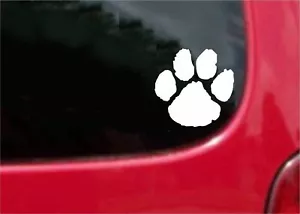 2 (PCS) Wild Cat Paw Decals 20 Colors To Choose From - Foto 1 di 3