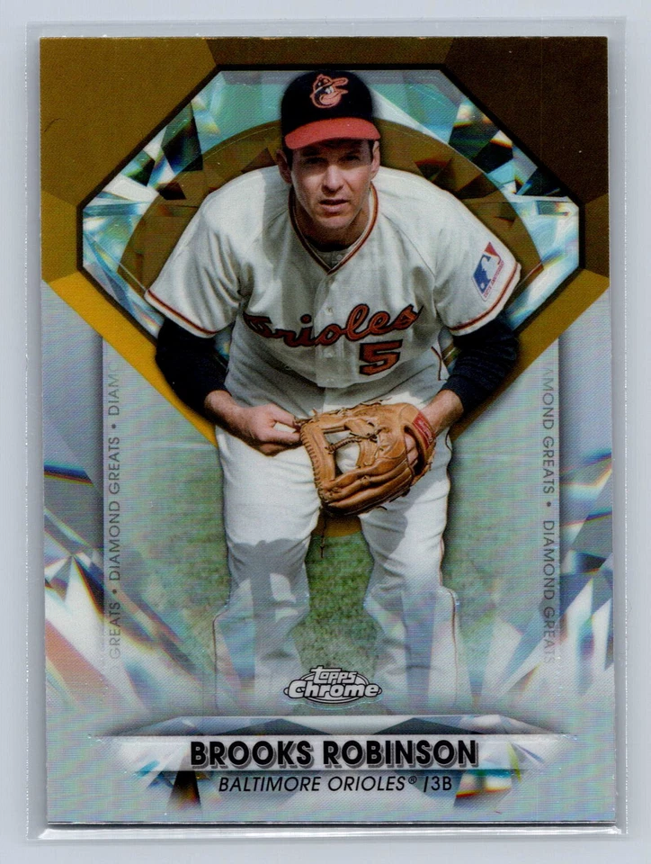 2022 Topps Chrome - Diamond Greats - DGC-28 - Brooks Robinson - Insert - Image 1 of 2