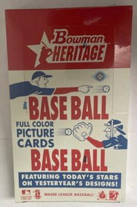 2006 Bowman Heritage Baseball Hobby Box Factory Sealed 24 Pack