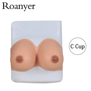 Crossdresser Breast Forms Silicone Breast Plate C Cup Tube Top Breast Form - Picture 1 of 15