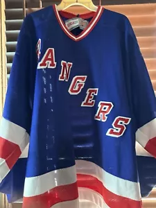 Camiseta deportiva XXL azul vintage de los New York Rangers rara. - Imagen 1 de 3