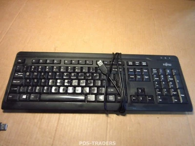 FUJITSU KB410 C QWERTY USB  high quality and functional keyboard Tastatur Black - Bild 1 von 2
