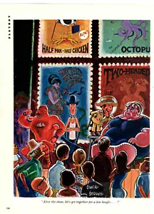 1967 Magazine Print Illustration Buck Brown Cartoon After the show Carnival - Picture 1 of 1