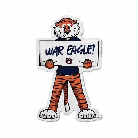 Auburn Tigers 18"x18" Mascot Felt Pennant [NEW] NCAA Sign Banner Wall Cave Cover