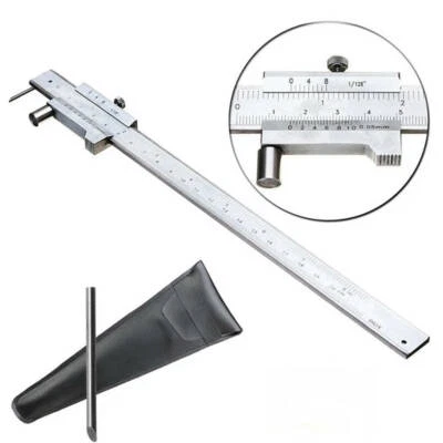 Stainless Steel Parallel Marking Gauge 200mm Vernier Caliper Carbide Scriber HL