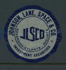 Johnson Lane Spence & Co Atlanta  Siegelmarke / Letter Seal