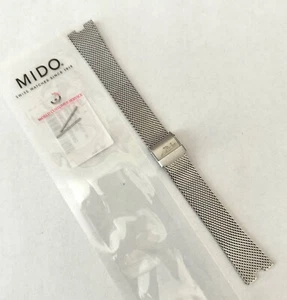 Original MIDO Commander Model: 8429 B Stainless Steel Mesh Watch Band Bracelet - Picture 1 of 4