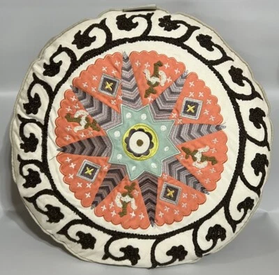 Nina Home Floor Pillow By Nina Cambell Feather Filled Removable Cover Dry Clean - Image 1 of 4