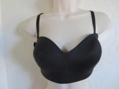 WACOAL 32 DDD #854372 SUJETADOR INALÁMBRICO SIN TIRANTES STAY POWER, NEGRO, NUEVO SIN ETIQUETAS $68 Foto 1 de 4
