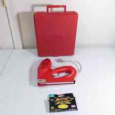 Arrow Electro Matic Staple And Nail Gun Kit Electric Powered Red Tested Works