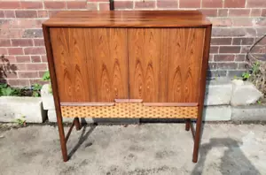 McIntosh Vintage Mid Century Rosewood Tall Drinks Cocktail Cabinet - Picture 1 of 24