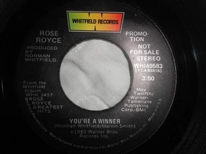 ROSE ROYCE~"YOU'RE A WINNER"~Orig. 1980~FUNK~SOUL~DISCO~7'' 45rpm~PROMO~M- - Picture 1 of 2